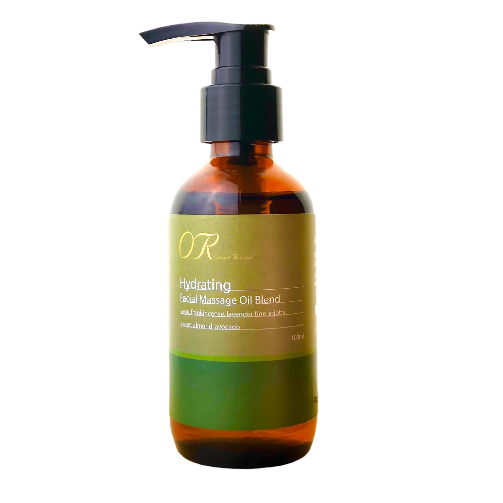Organic facial oil suitable for all skin types for deep nourishment and protection.
