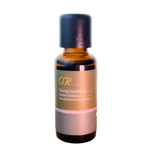 Carefully blended organic essential oil with clary sage, lavender, and vetiver to improve skin texture and tonality.