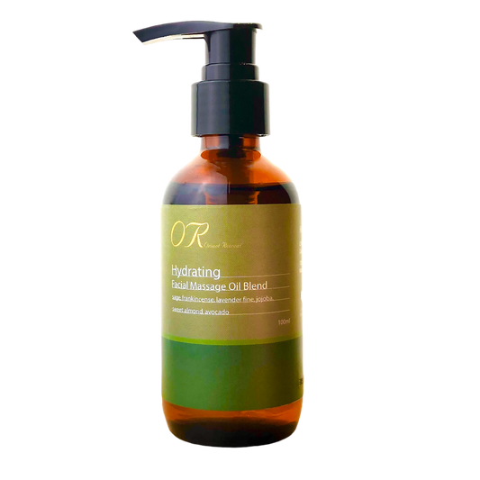 Organic facial oil suitable for all skin types for deep nourishment and protection.
