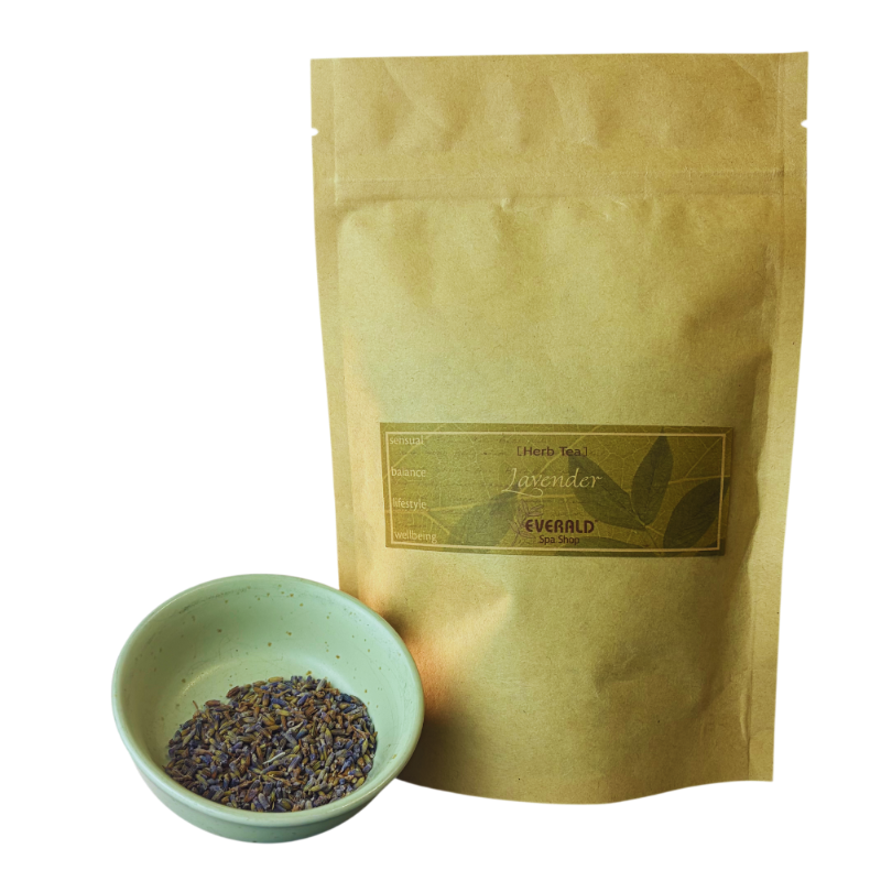 Organic lavender tea in bag
