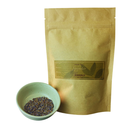 Organic lavender tea in bag