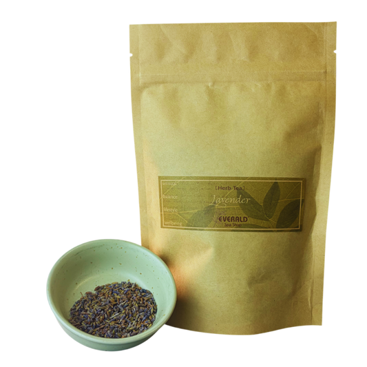 Organic lavender tea in bag