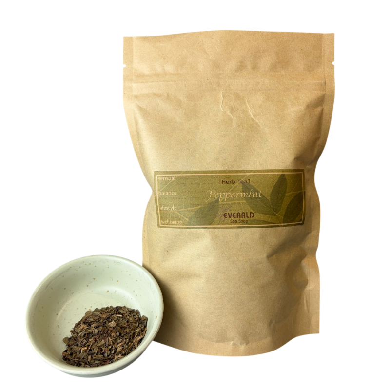 Organic Peppermint Tea In 80g package.