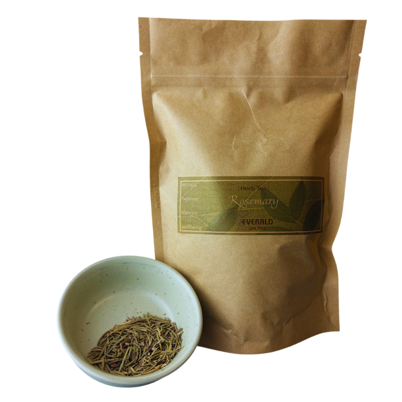 Organic Rosemary tea in bag.