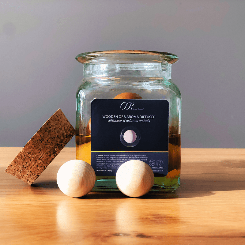 Wooden Orbs Aroma Diffuser 450g - Everald LabEssential Oil